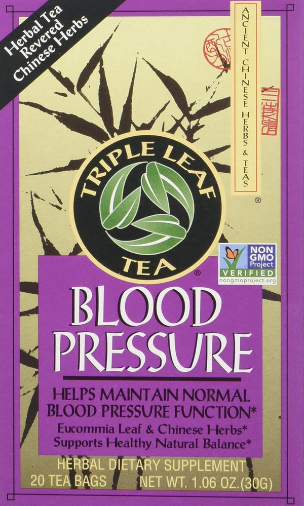 Triple Leaf Blood Pressure Tea Bags, 1.06 Ounce 20 Count