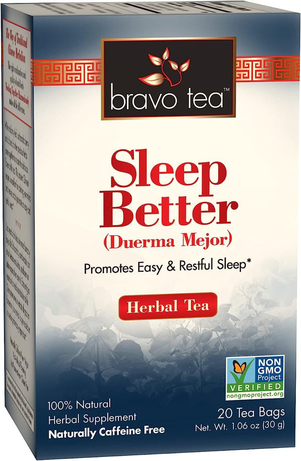 Bravo Tea Sleep Better Herbal Tea Caffeine Free